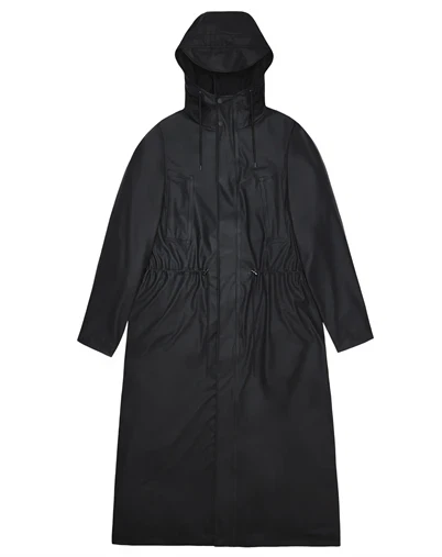Rains - Bold Longest Regnjakke - Black